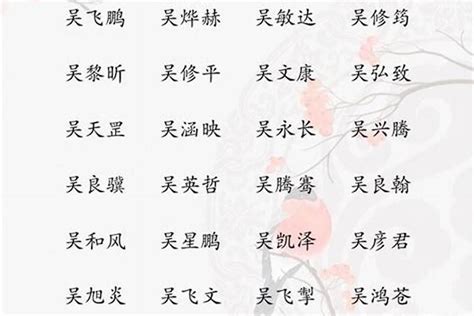 姓吳取名|吳姓寓意好的男孩名字（精選200個）